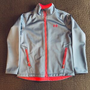 NWOT Youth large infrared under Armour xstorm2  jacket. Gray and hot pink.